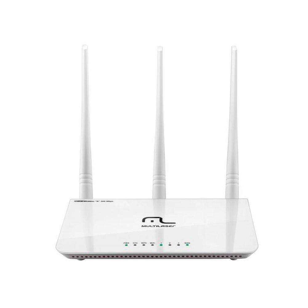 Roteador Multilaser Wireless 300Mbps 2.4GHz 3 antenas RE163