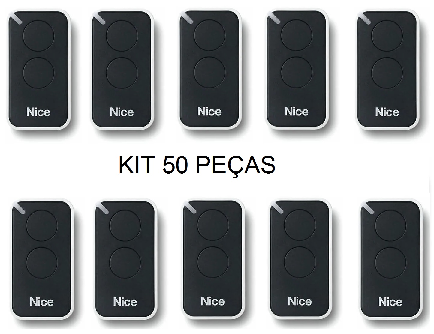 Linear/NICE Controle Remoto 2 Teclas – KIT 50 peças