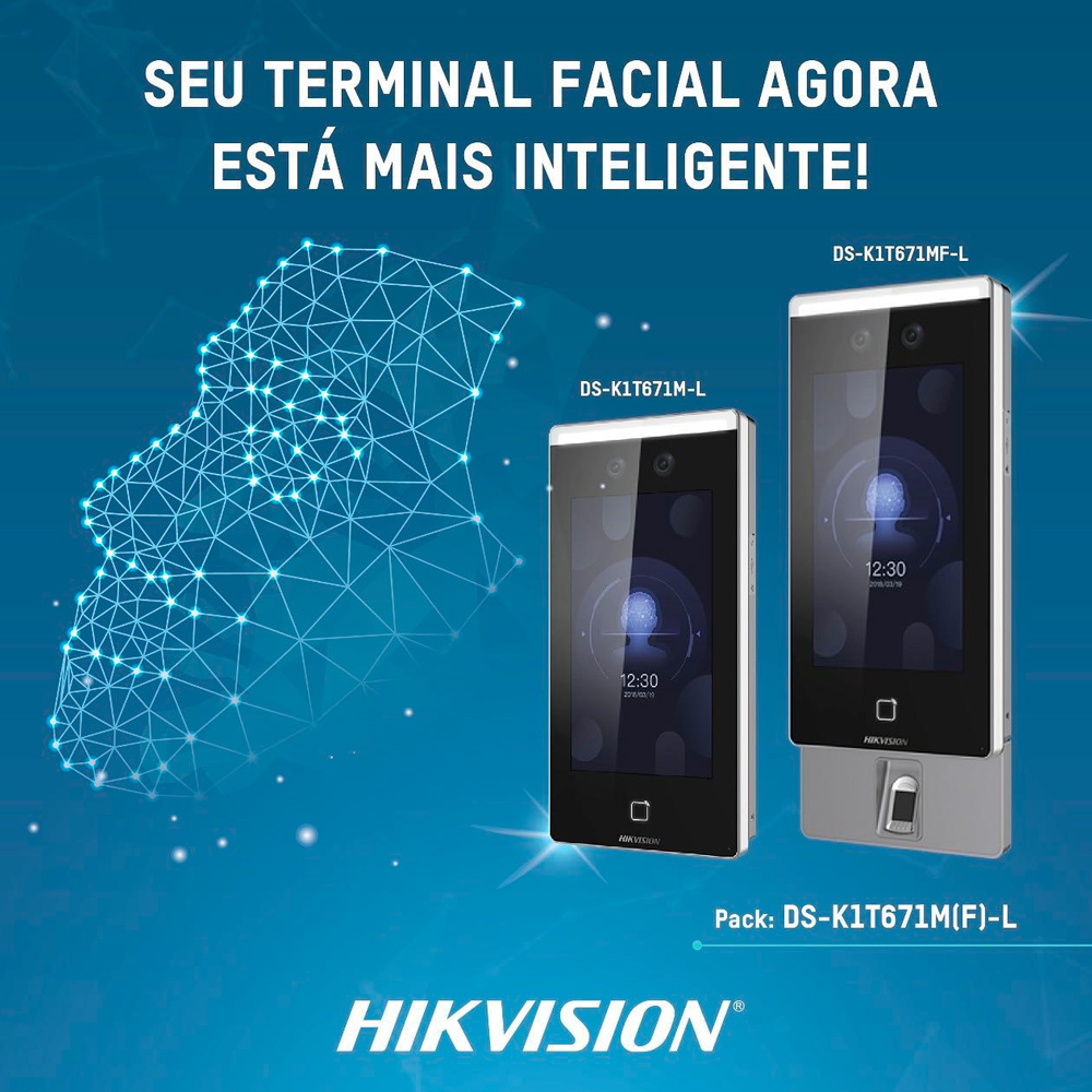 Hikvision Terminal Biométrico Facial e Porteiro